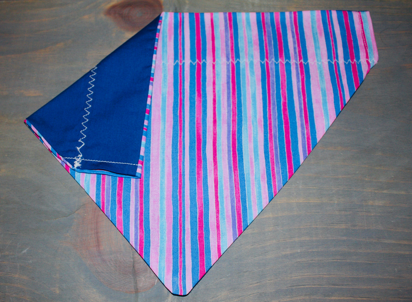 Pastel Stripes Over the Collar Bandana