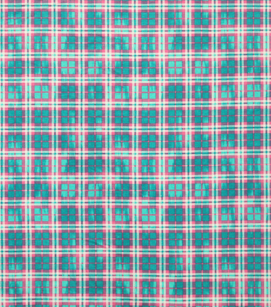 Pastel Plaid Over the Collar Bandana