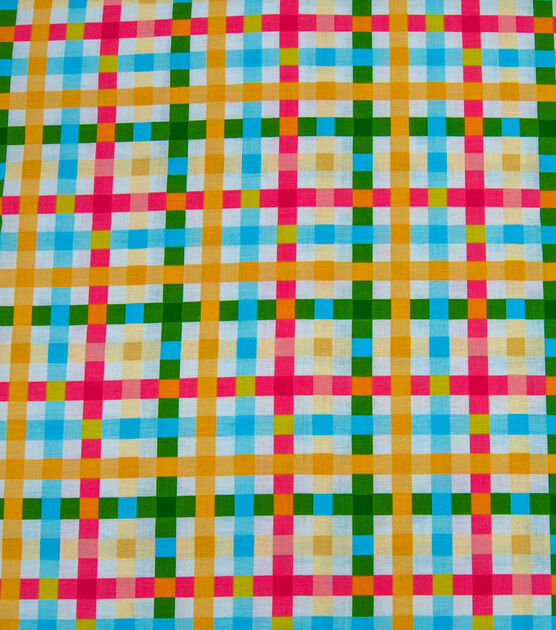 Bright Plaid Over the Collar Bandana