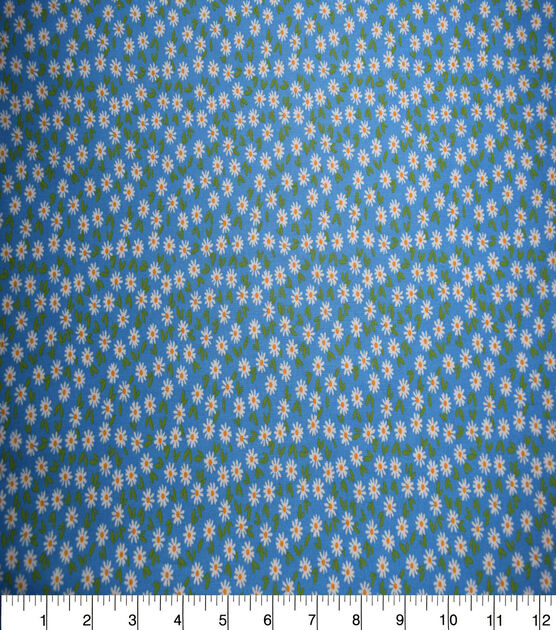 Blue Tiny Daisies Over the Collar Bandana