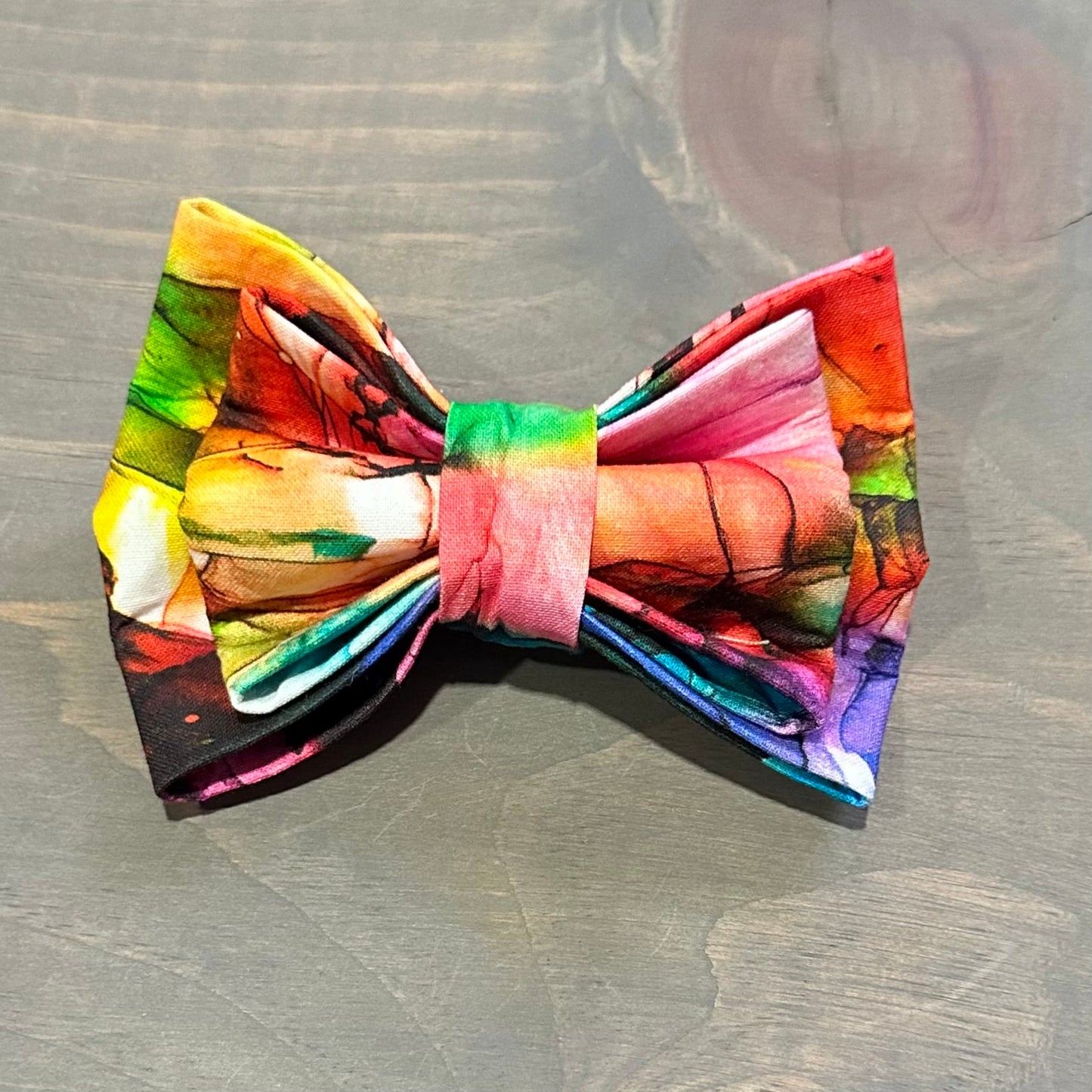 Rainbow Slick Bow Tie