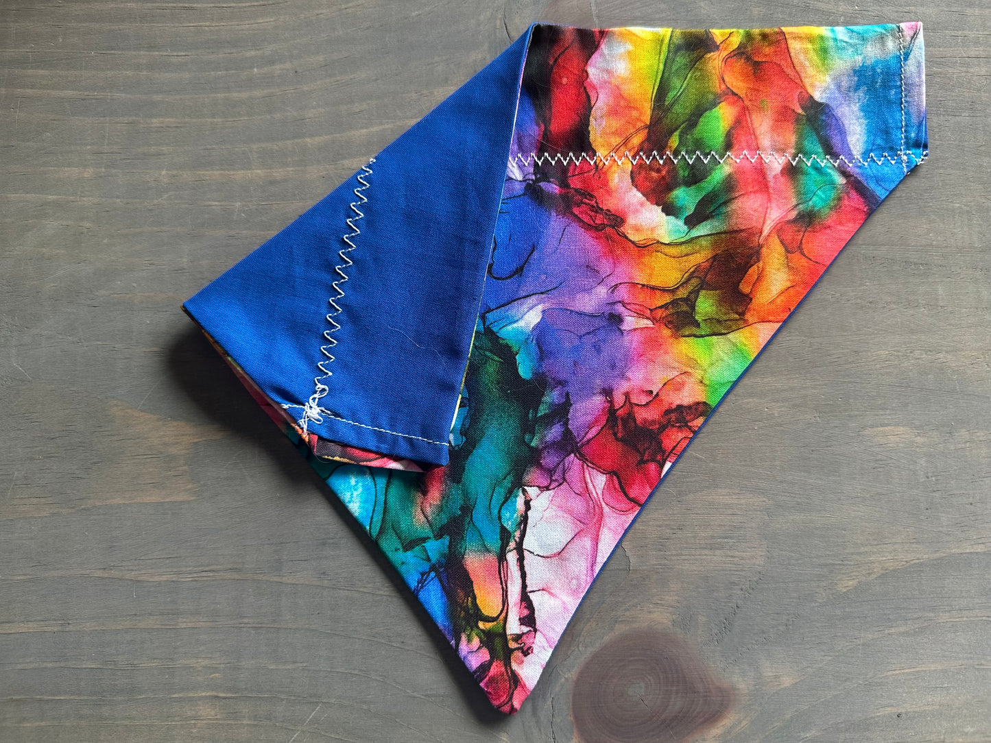 Rainbow Slick Over the Collar Bandana