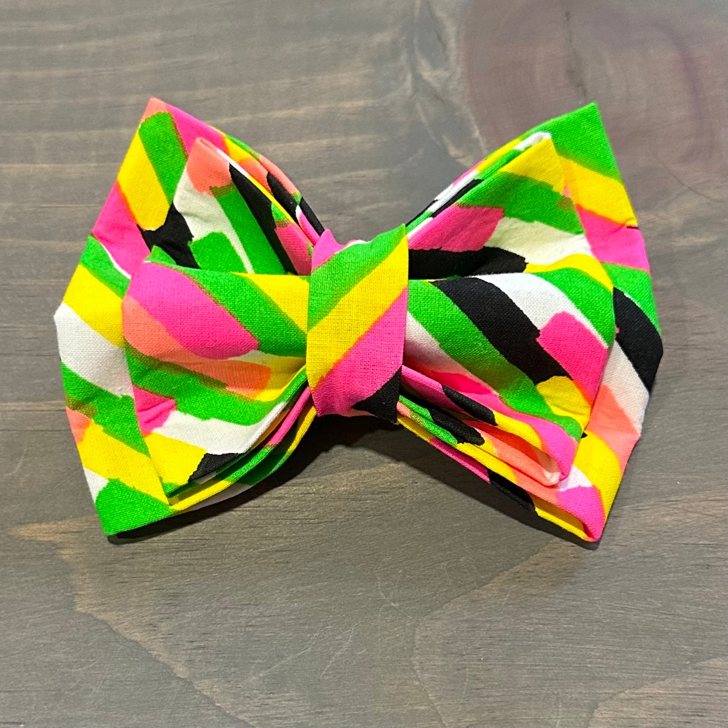 Neon Strokes Bow Tie