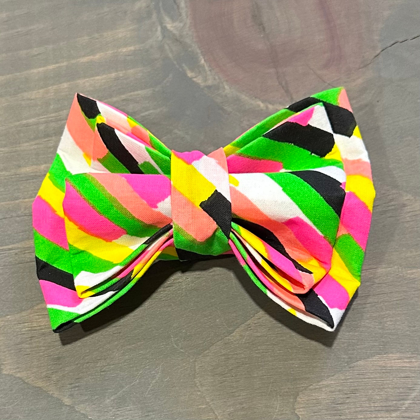 Neon Strokes Bow Tie