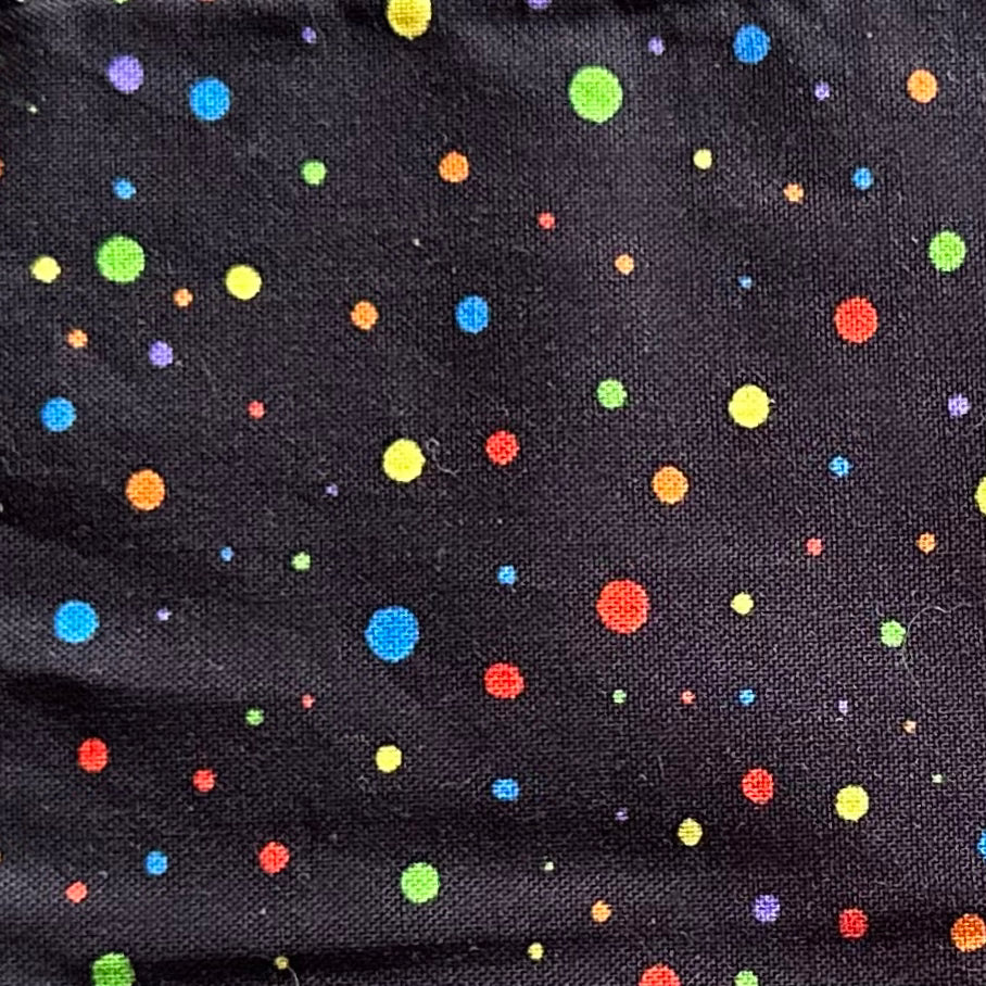 Rainbow Dots Over the Collar Bandana