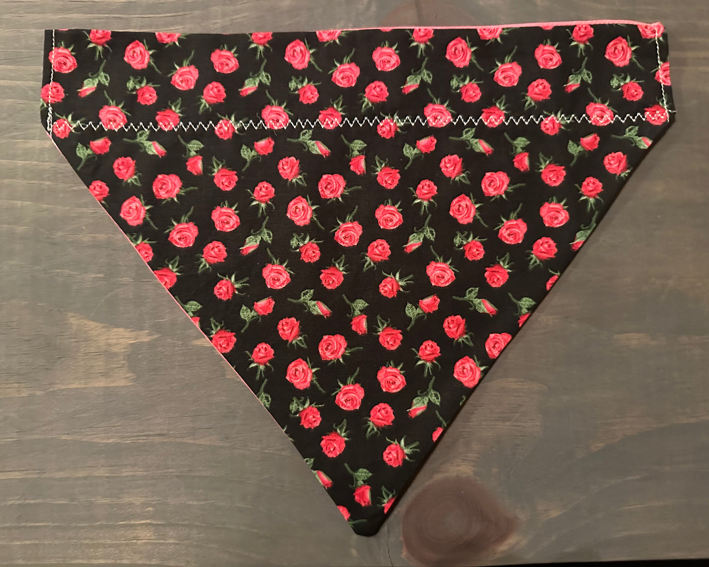 Roses are Red Over the Collar Bandana