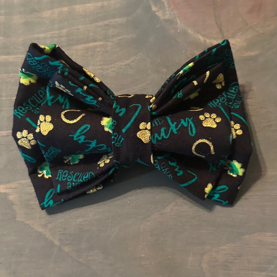 Rescued & Lucky Bow Tie
