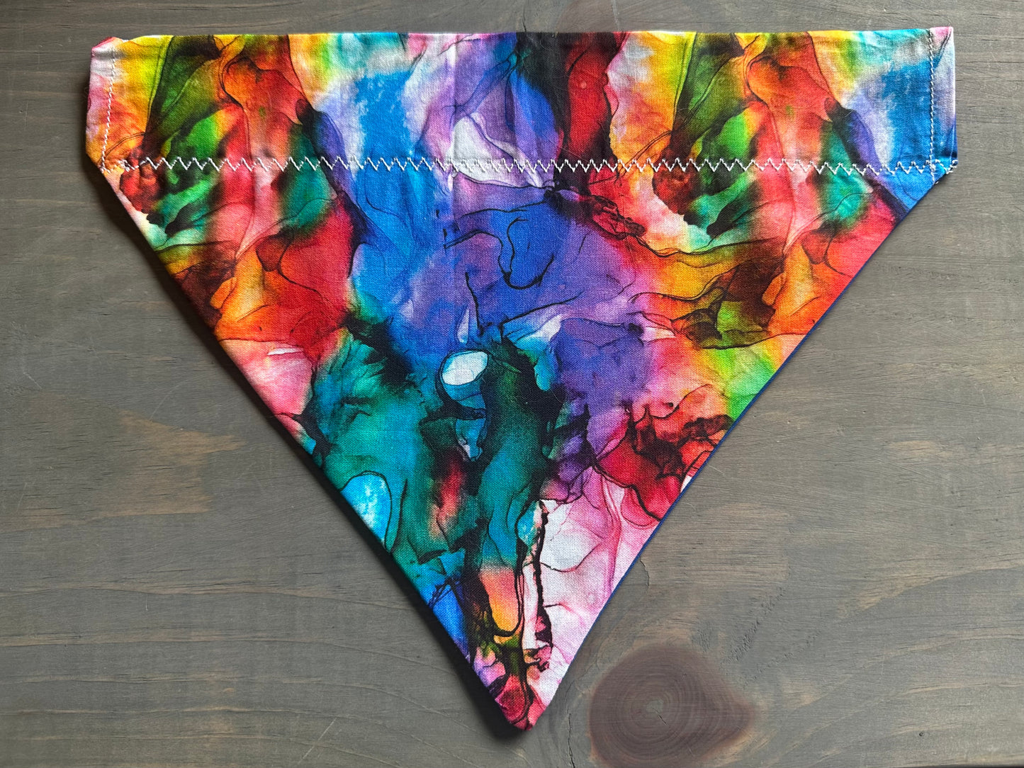 Rainbow Slick Over the Collar Bandana