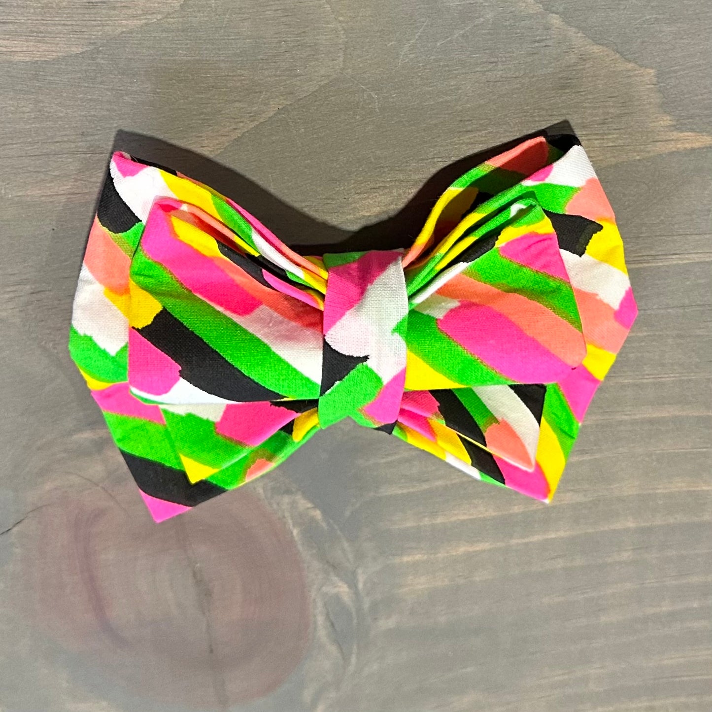 Neon Strokes Bow Tie
