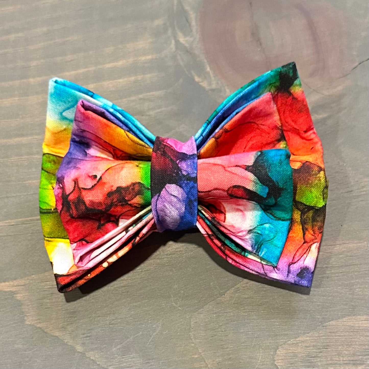 Rainbow Slick Bow Tie