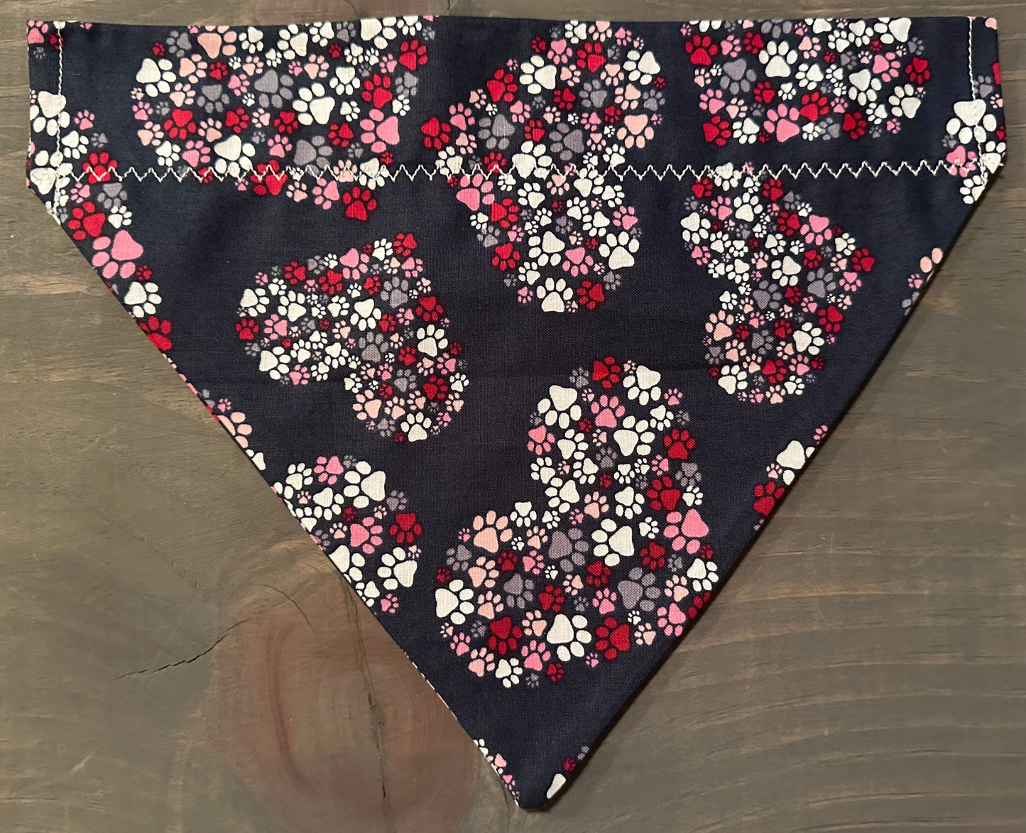 Hearts of Paws Over the Collar Bandana