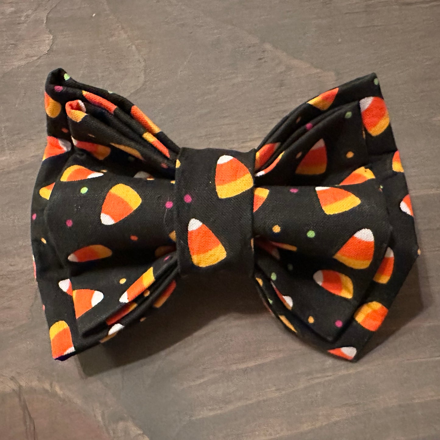 Candy Corn Dots Bow Tie