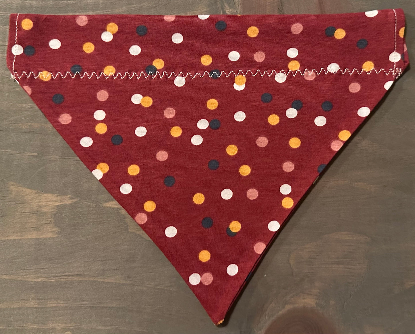 Autumn Dots Over the Collar Bandana