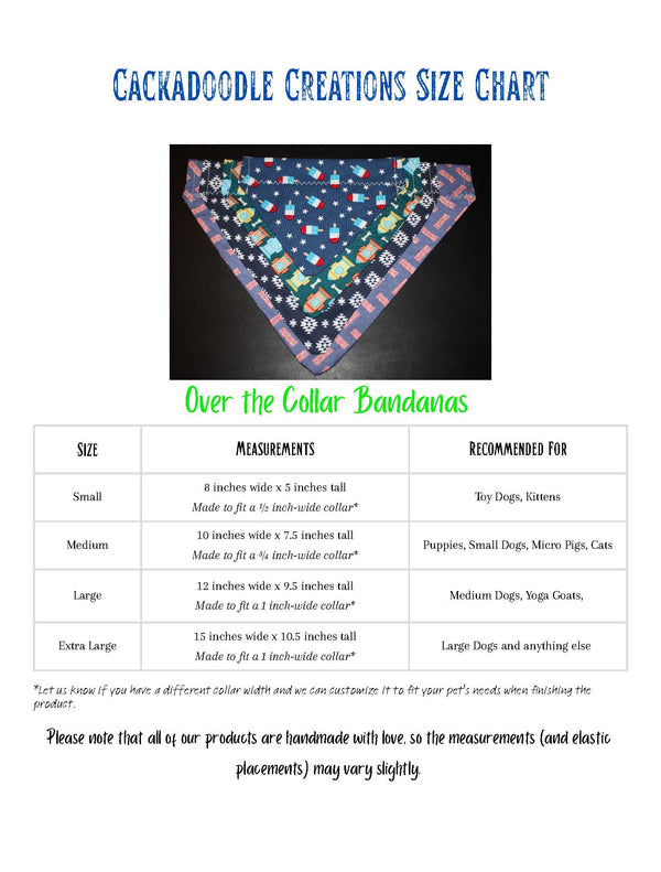 Easter Egg Rainbow Over the Collar Bandana