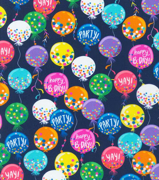 Birthday Balloons Over the Collar Bandana