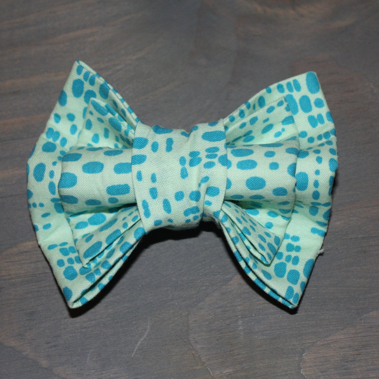 Funky Blue Dots Bow Tie
