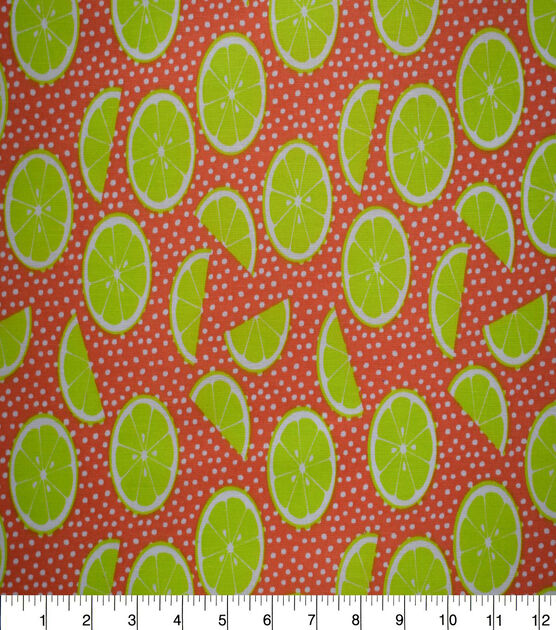 Coral Summertime Lime Bow Tie