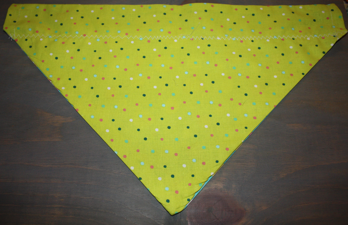 Eggs-cellent Spring & Pastel Polka Dots Over the Collar Bandana