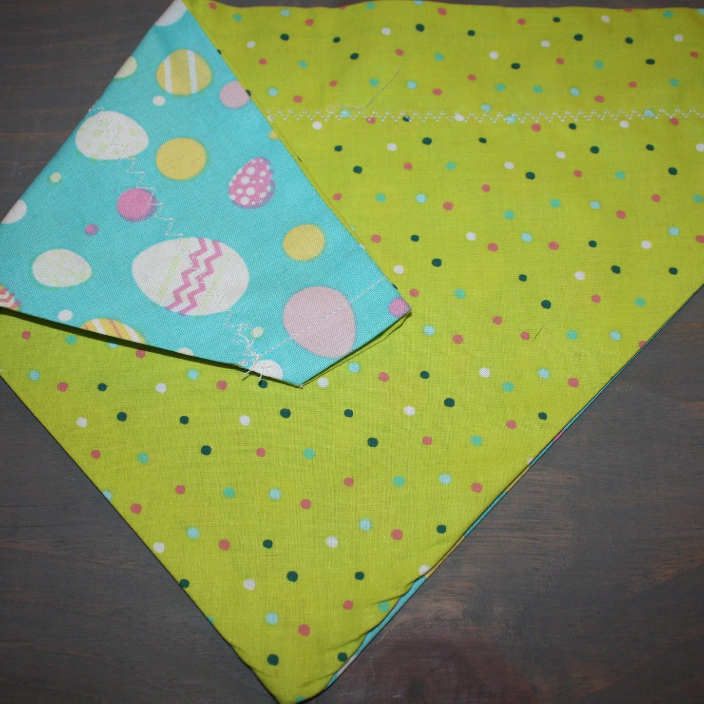 Eggs-cellent Spring & Pastel Polka Dots Over the Collar Bandana