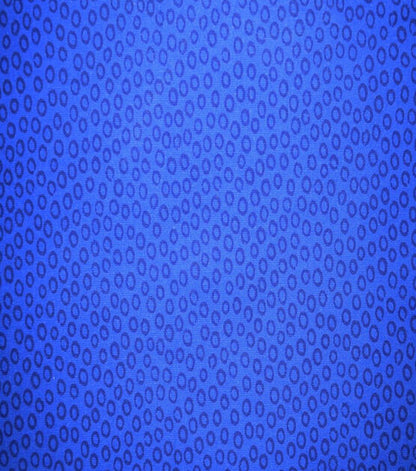 Circles on Blue Over the Collar Bandana