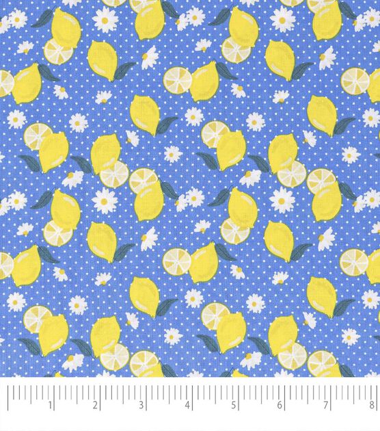 Lemons and Dots Over the Collar Bandana