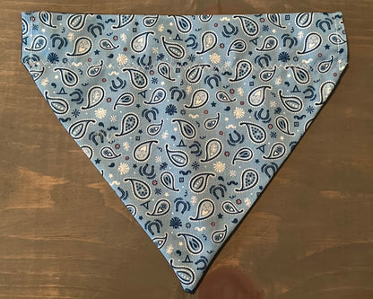 Buckaroo Blue Over the Collar Bandana