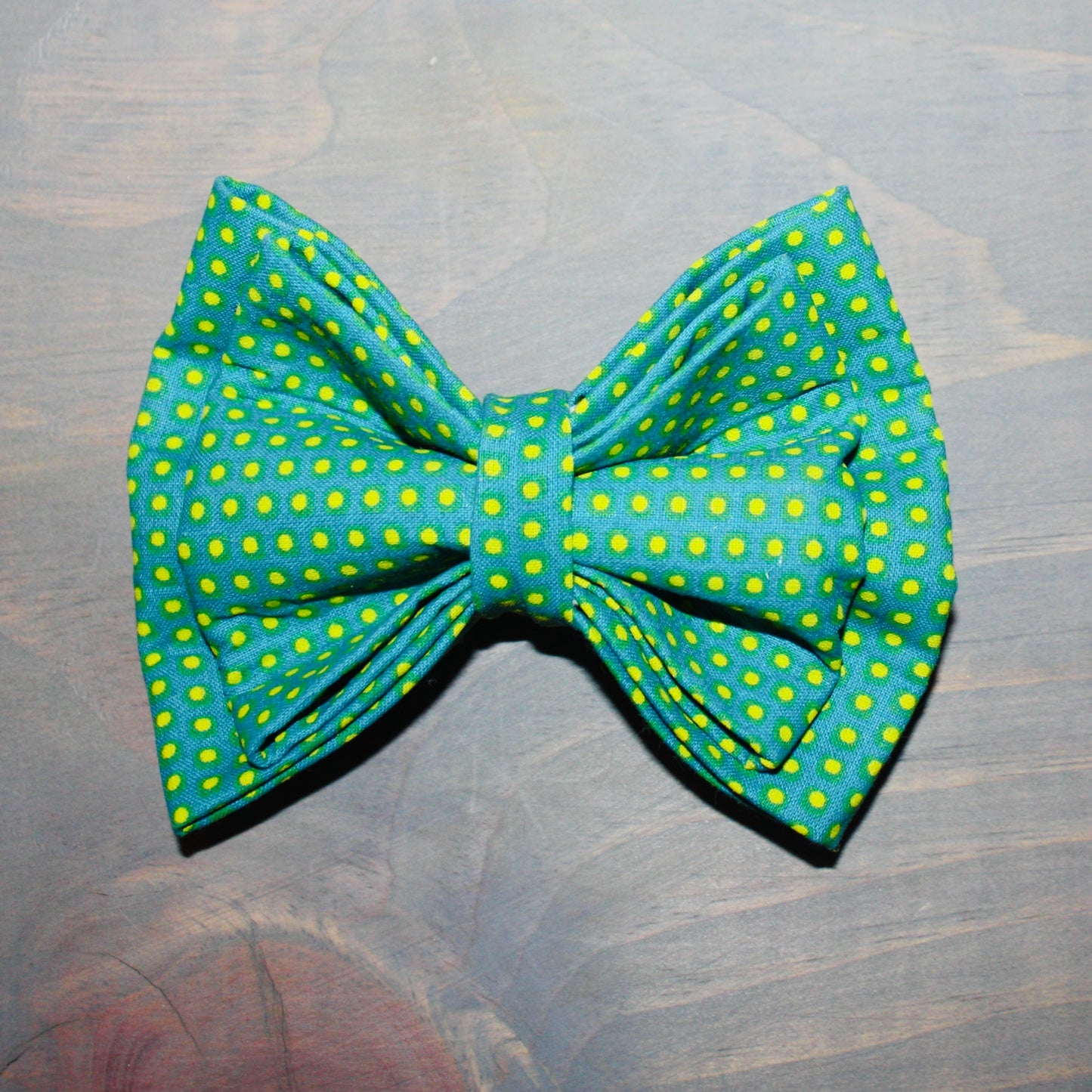 Green Dotted Bow Tie