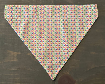 Rainbow Bunnies Over the Collar Bandana