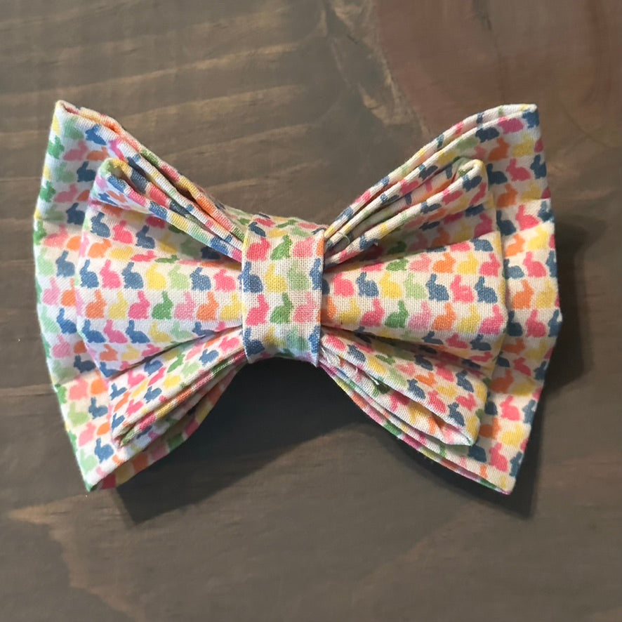 Rainbow Bunnies Bow Tie