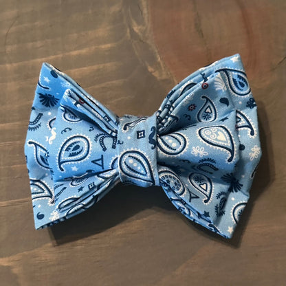 Buckaroo Blue Bow Tie