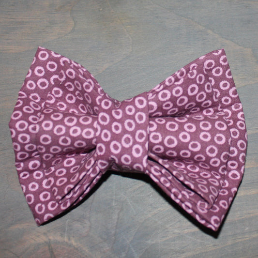 Circles on Purple Bow Tie