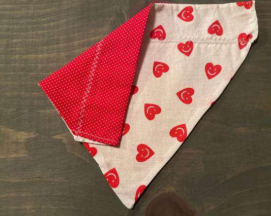 Happy Hearts Over the Collar Bandana