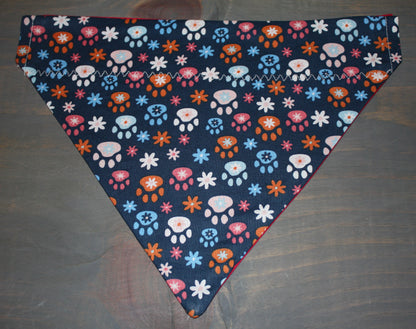 Flower Paws Over the Collar Bandana