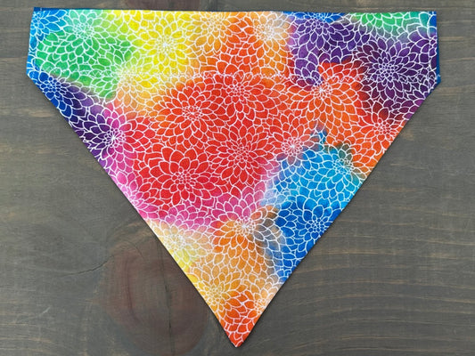 Mosaic Petals Over the Collar Bandana