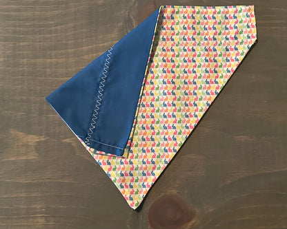 Rainbow Bunnies Over the Collar Bandana