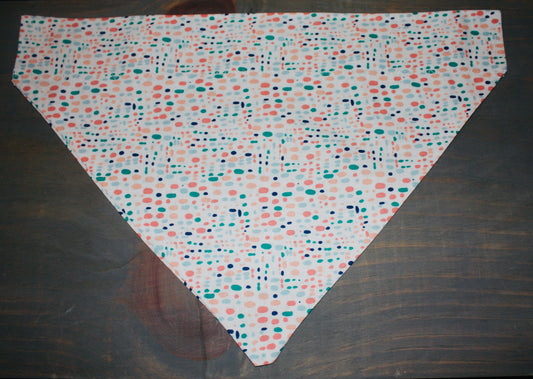 Funky Multi Dots Over the Collar Bandana