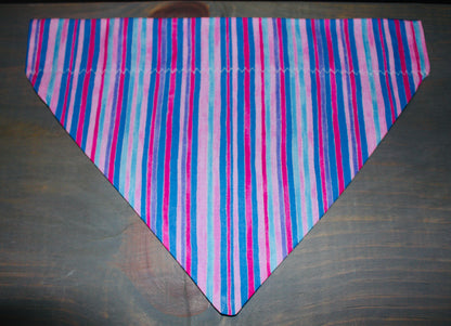 Pastel Stripes Over the Collar Bandana