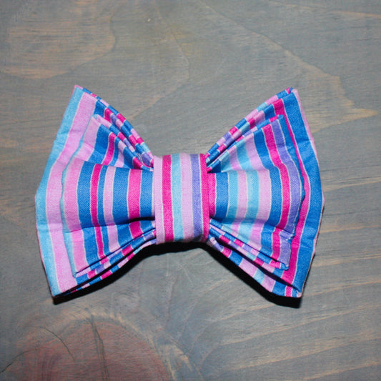 Pastel Stripes Bow Tie