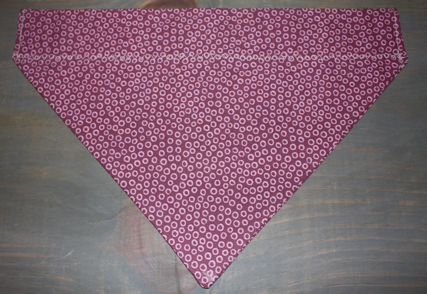 Circles on Purple Over the Collar Bandana