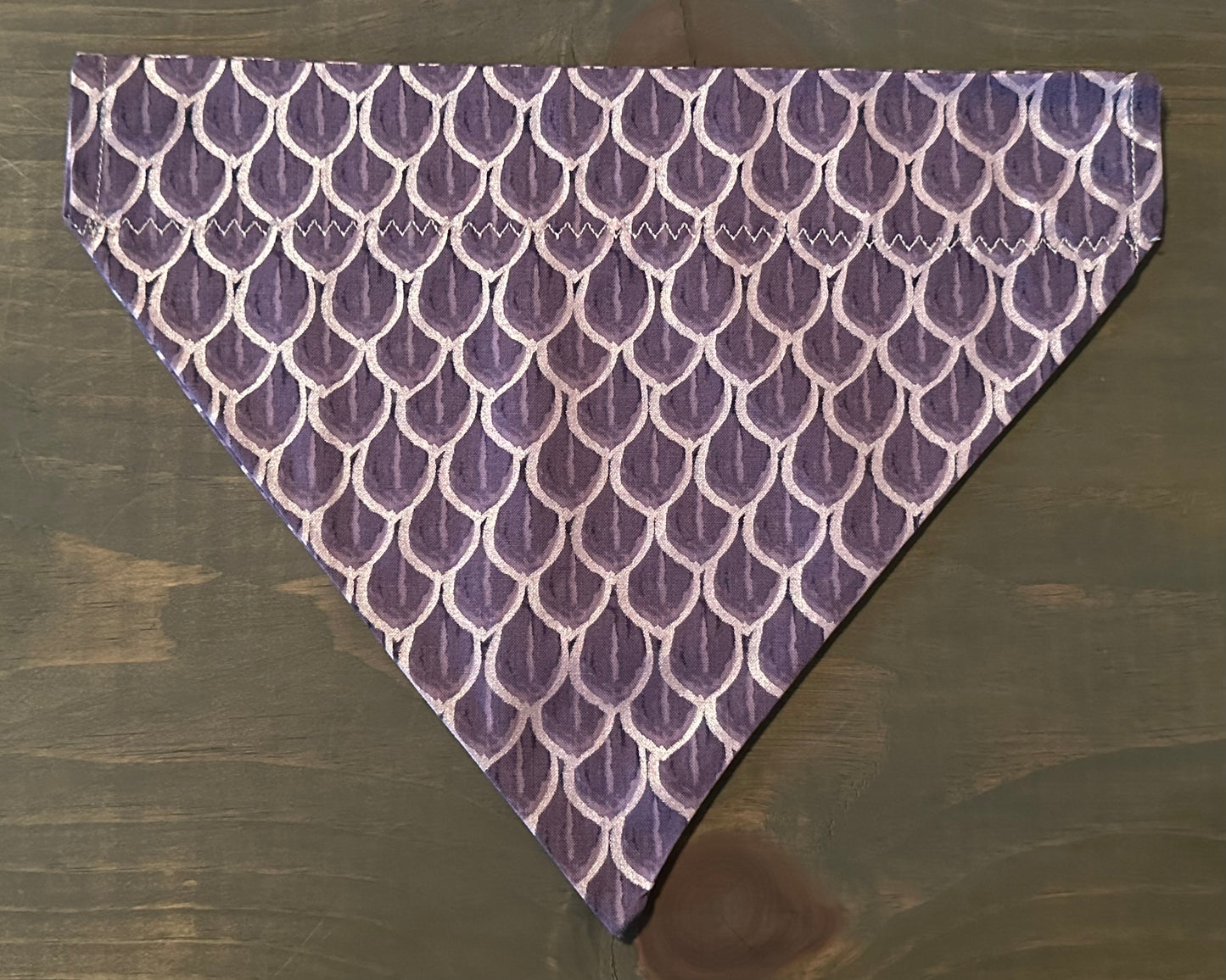 Purple Mermaid Tail Over the Collar Bandana