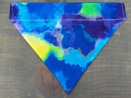 Neon Oil Slick Over the Collar Bandana