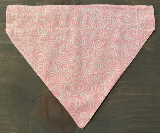 Carnation Swirls Over the Collar Bandana