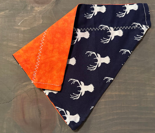 Bucks and Orange Over the Collar Bandana