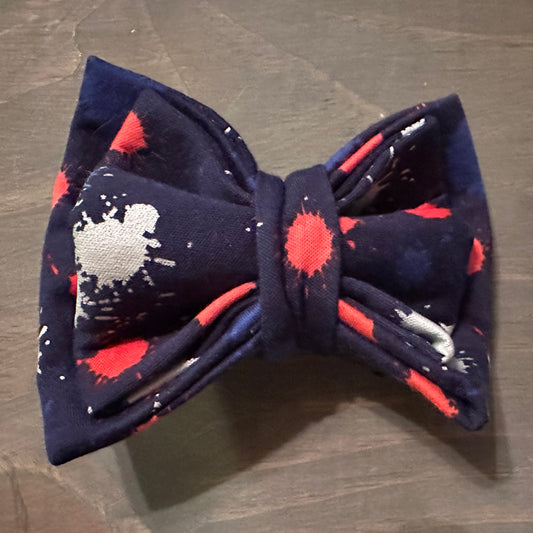 Patriotic Splatter Bow Tie