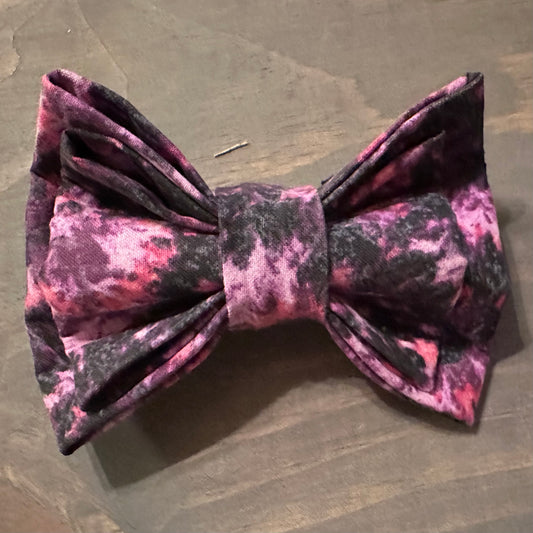 Purple Tye Dye Bursts Bow Tie