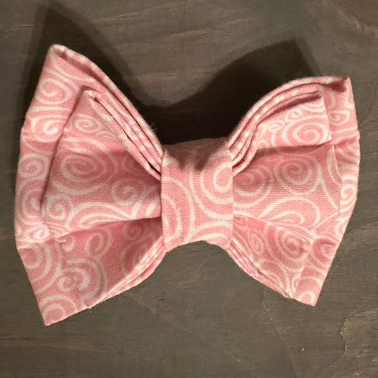 Carnation Swirls Bow Tie