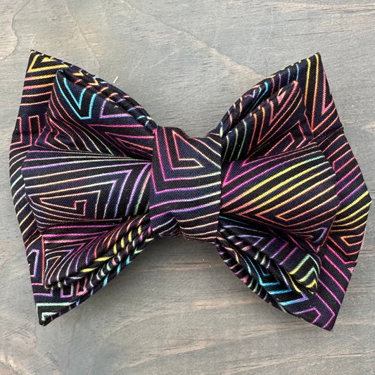 Psychedelic Lines Bow Tie