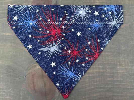 Fireworks for Freedom Over the Collar Bandana