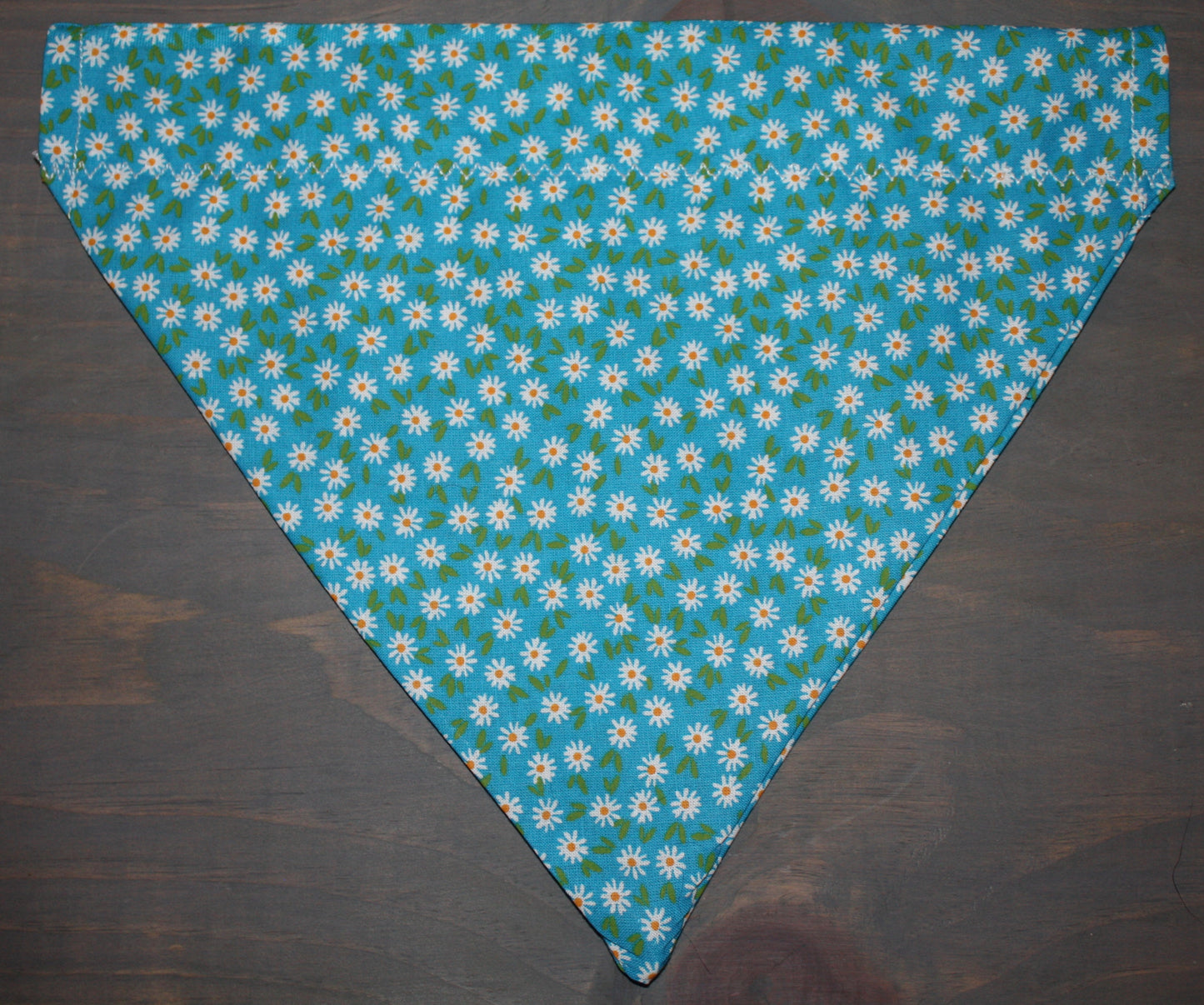 Blue Tiny Daisies Over the Collar Bandana