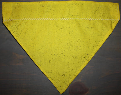 Speckled Yellow Over the Collar Bandana